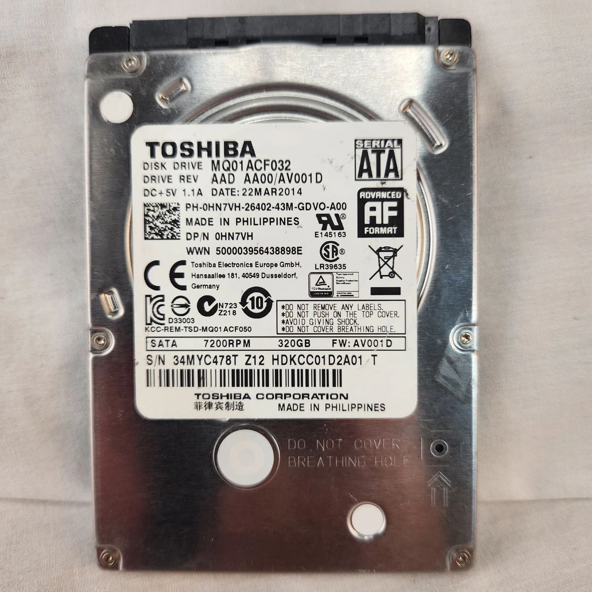 Toshiba SATA I 320 GB Internal Hard Disk Drives for sale | eBay