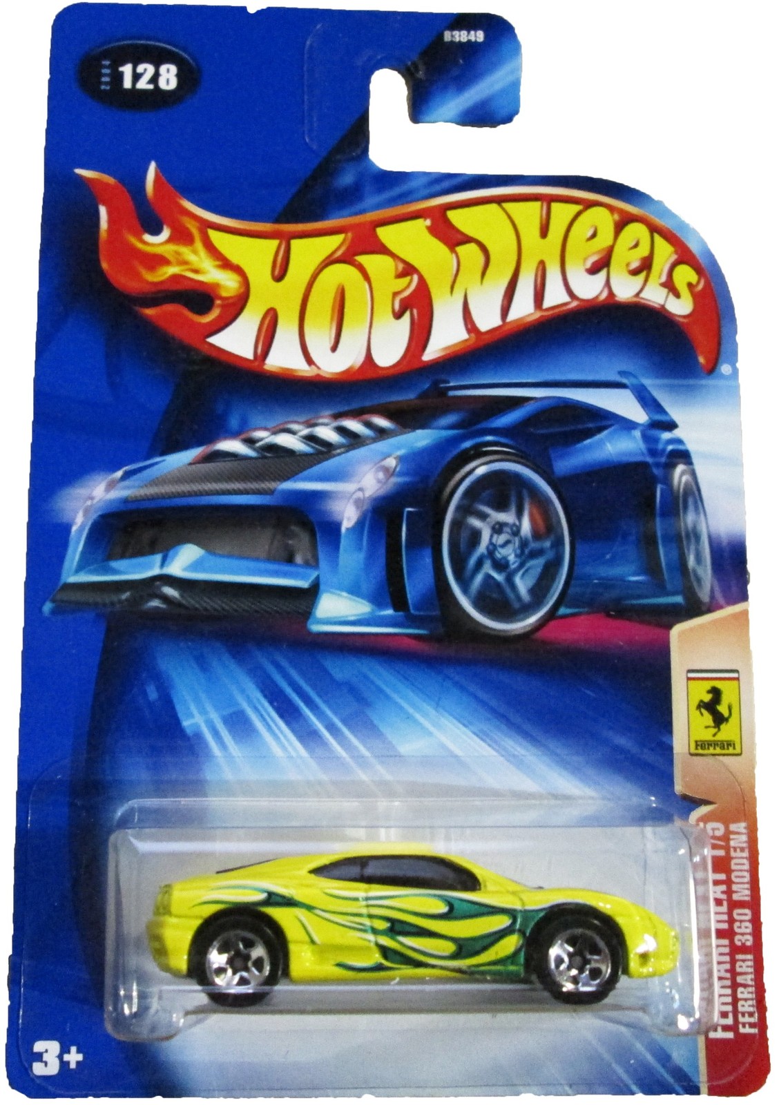 Hot Wheels 2004 Ferrari Heat 1/5 360 Modena Yellow 128 Toy Car  Brand New Toys