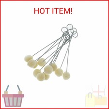 50 Pieces Wool Daubers Ball Brush Leather Dye Dauber Dyeing Applicator with Meta