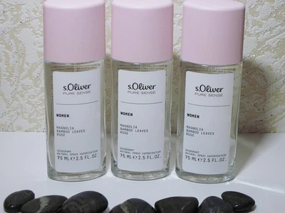 (119,96 € /L), s.Oliver PURE SENSE WOMEN, 3x 75 ml Deodorant Natural Spray