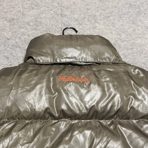 Stall & Dean Mens 5XL Puffer Vest Olive Green Orange Goose Down Big Tall Vests image 4