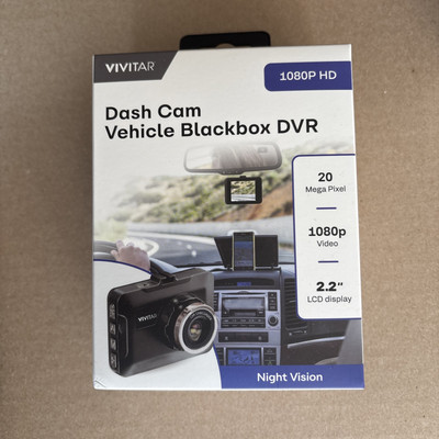 Vivitar Dash Cam Vehicle Blackbox DVR 1080P HD Brand New In Box