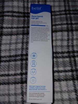 belif Aqua bomb Eye Gel 0.5 fl oz Cooling Under Eye for Dark Circles & Puffiness