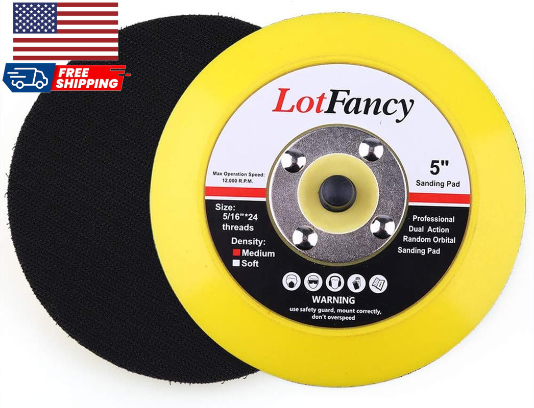 5 Inch Hook and Loop Backing Pad Pack of 2 - DA Air Random O