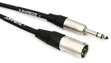 JUMPERZ JBTRSXM-2 Blue Line Patch Cable - TRS Male to XLRM Male - 2 foot