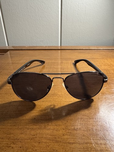 Tommy Hilfiger Benjamin MM OM186 Aviator Sunglasses Gunmetal & Black Frame Gray