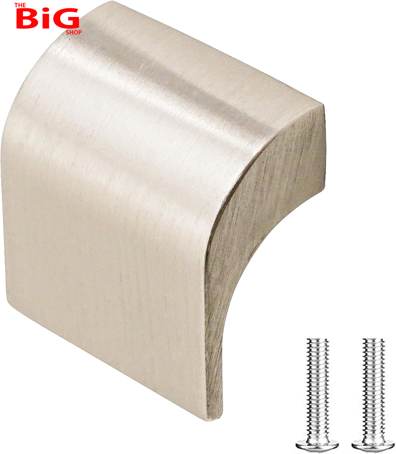 Amory Curved Square Knob Pull Handle for Cupboard Cabinet - Zinc 32Mm Hole Centr