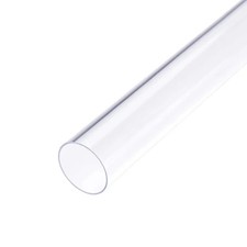 sourcing map 2pcs Clear Rigid PVC Pipe 23mm ID x 25mm OD x 0.4m Round Tube Tubin