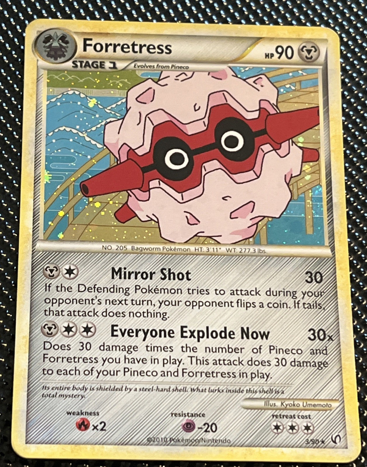 Pokémon Forretress 3/90 Undaunted Holo Rare English MP