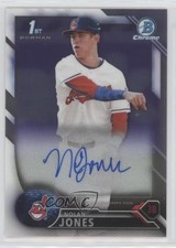 2016 Bowman Draft Chrome Draft Pick Nolan Jones #CDA-NJ Auto w6g