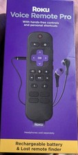 2021 Roku Voice Remote Pro 1st Ed RCS01R w/ Voice, Headphone Out, Rechargeable