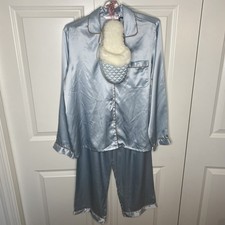 Vintage 2-pc pajama set fr the Victoria s Secret Pink Label era XS w Slippers