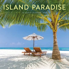Carousel Calendars,  Island Paradise 2026 Wall Calendar, 12'' X 12'', 16-Month C