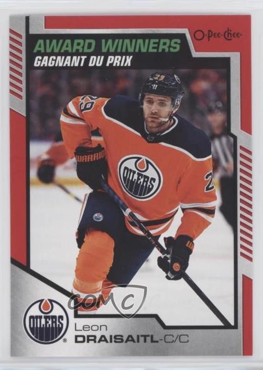 2020-21 Upper Deck O-Pee-Chee Update Award Winners Red Border Leon Draisaitl f5g