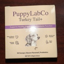 Puppy LabCo Turkey Tail With Mushroom Probiotics Bacon Flavor Powder Gut Support