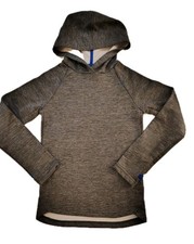 Boys Kids Hoodie Champion 6/7 Grey Thumb Holes Blue Stitching Lightweight Active