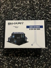 Binary HDMI Extender B-320-1CAT-HDIR Transmitter and Receiver Brand New Open Box