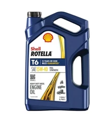 Shell Rotella T6 Full Synthetic 15W-40 Diesel Engine Oil, 1 Gallon