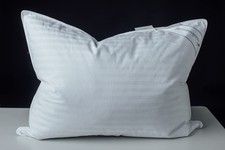 Goose Down Feather Soft Pillows One Pillow 100 Cotton Supportive Bed Pillow ...