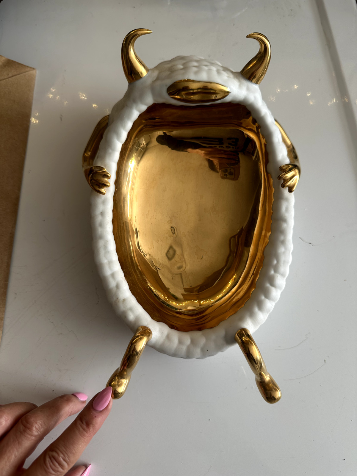 Haas Brothers l'objet Monster White Gold catch all bowl