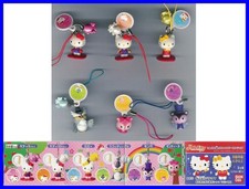 RARO Set 6 Figure HELLO KITTY FOREST DANGLERS Gashapon BANDAI JAPAN Laccetto NEW
