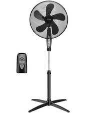 Challenge 16 Inch Digital Pedestal Fan - Black - Remote Control - 1 Year G/tee