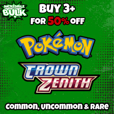 Crown Zenith Common/Uncommon/Rare Near Mint (NM) Pokemon Karte Einzeln