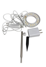 LED Halo Ring Grow Light with Stake Stand USB Powered Plant Growing Lamp