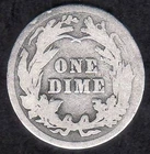 1912 BARBER DIME, Good Silver US Vintage COIN, Original Pre WW1 Era