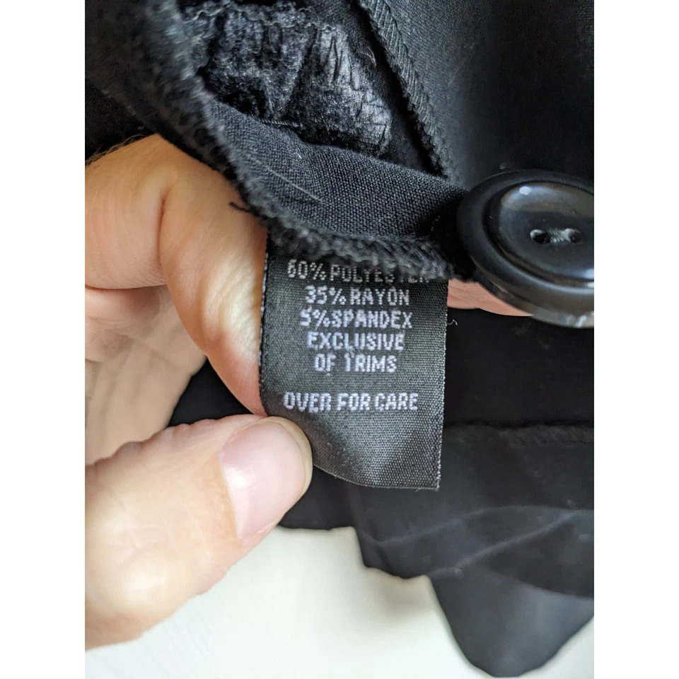 Blazer para mujer A. Byer negro manga larga con cuello en V con cuello en V talla S Foto 4 de 4