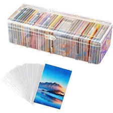 Karteikarten Box mit 8 Fächern und 200 Hüll...