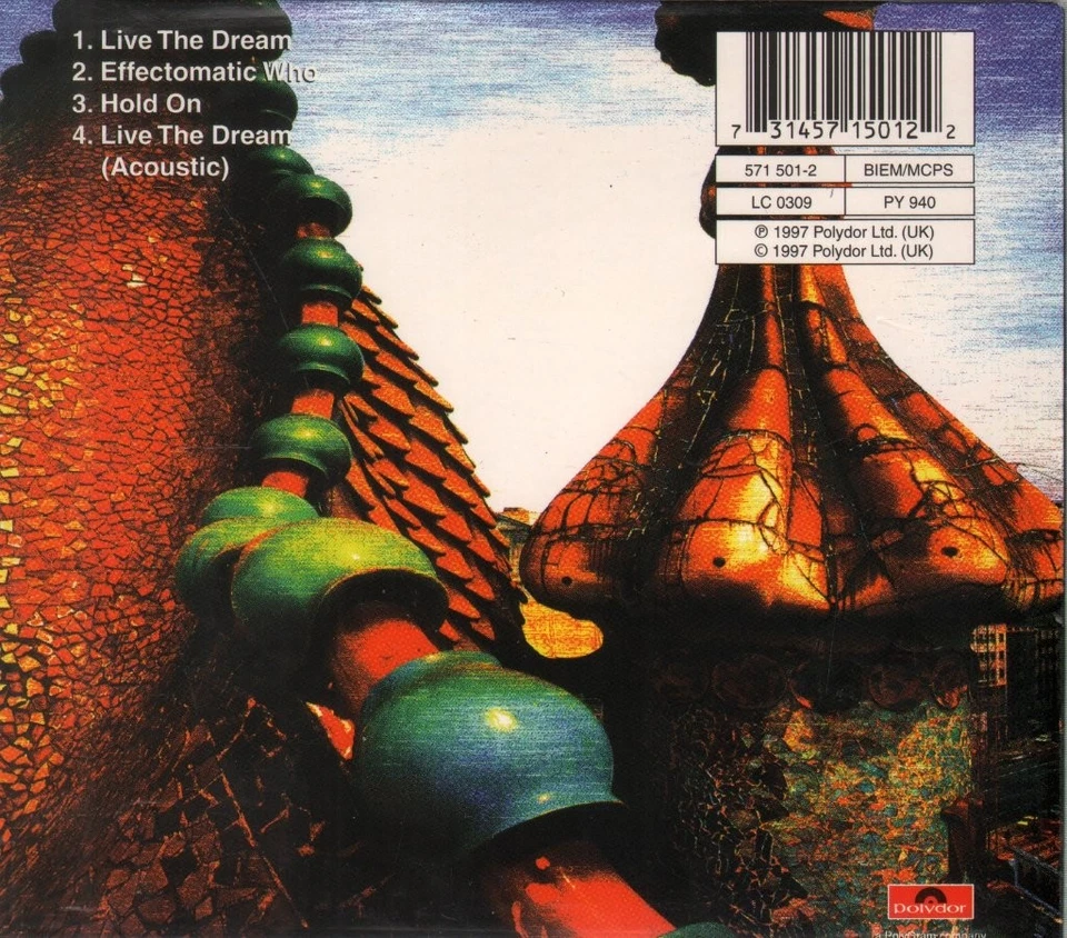 Cast (Liverpool Band) Live Den Traum CD UK Polydor 1997 Teil 1 Digi Pack B/W - Bild 2 von 2