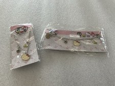 Claire  s Hello Kitty 40th Anniversary Necklace and Bracelet Set