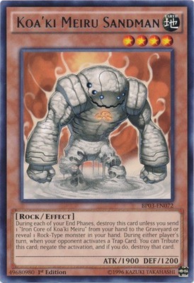 Yugioh! MP Koa'ki Meiru Sandman - BP03-EN072 - Rare - 1st Edition Moderately Pla