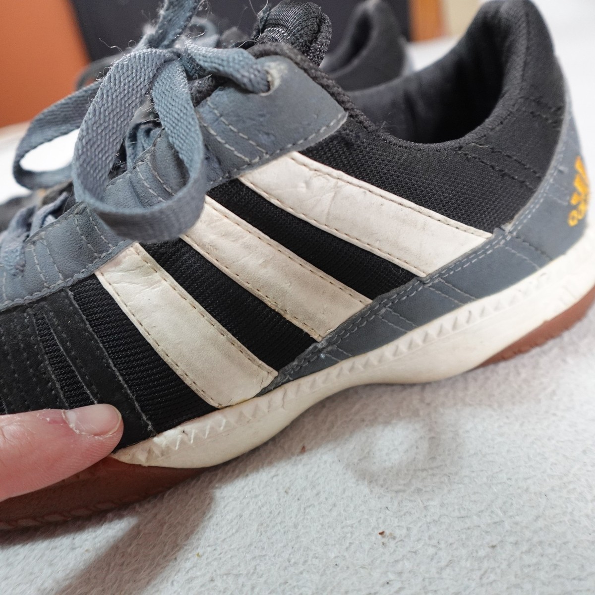 Vintage Adidas Top Sala Shoes Mens 7.5 Indoor Soccer Gum Sole
