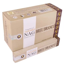 Golden Nag Breu Branco Incense Stick Agarbatti Pack of 12X15 GRAM Each 180GM Box