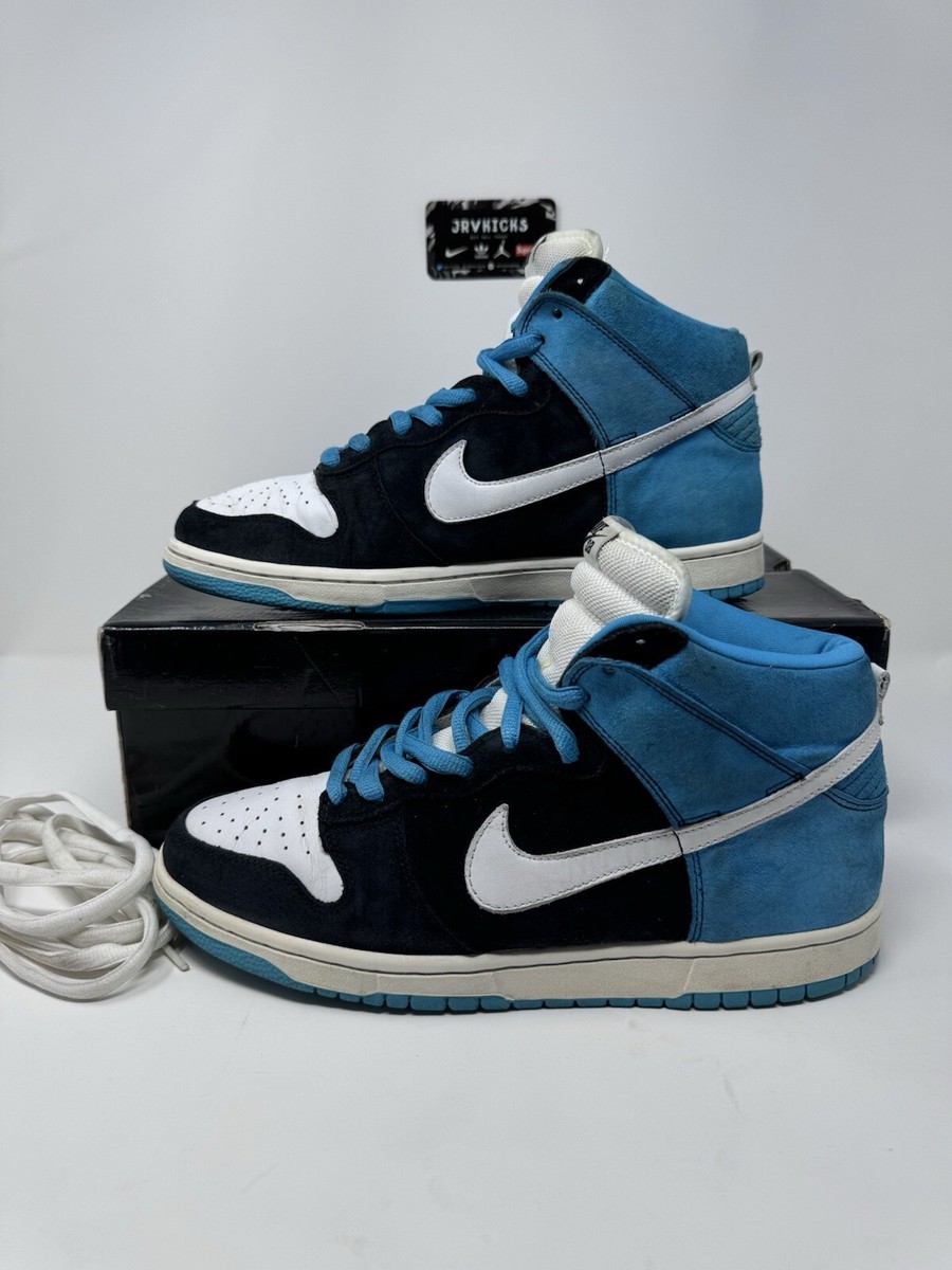 Nike SB Dunk High Send Help 2006 Blue Reef Black White Nike SB Dunk High Send Help 2006 Blue Reef Black White