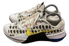Nike Wmns Sz 9 Metcon 7 White Yellow Blk Women Cross Training Fitness DJ4312-074