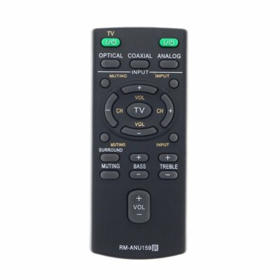 New Remote RM-ANU159 Replaced For Sony Sound Bar HT-CT60 /C SA-CT60 SS-WCT60