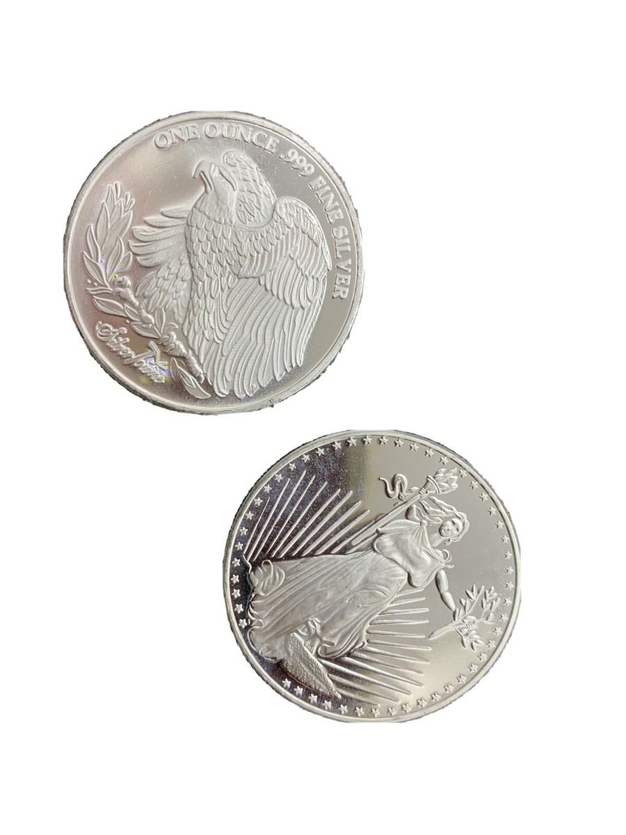 銀貨1オンス one troy ounce 純銀 SilverTowne SilverTowne Mint Logo