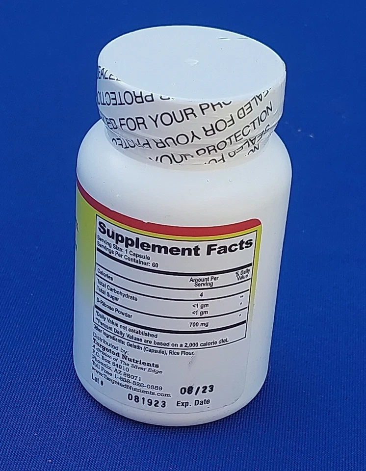 Suplemento Dietético D-Ribosa Energía Celular y Alivia Fatiga Potenciador 08/23 Foto 3 de 3