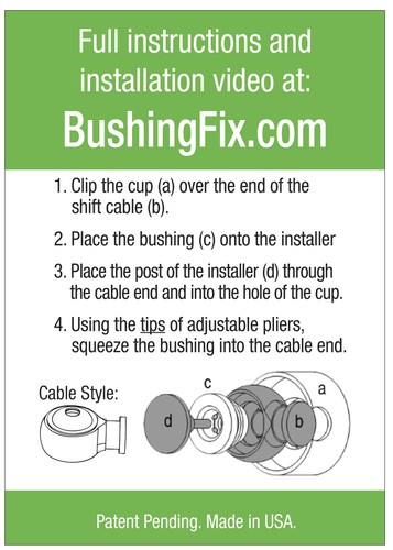 Chevrolet Corvette Shift Cable Bushing - EASY INSTALLATION - Picture 8 of 12