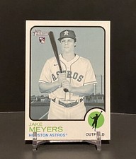 2022 Topps Heritage High JAKE MEYERS BLACK & WHITE SSP VARIATION RC📈Astros