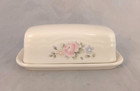 Pfaltzgraff Tea Rose Covered Butter Dish - Made in USA