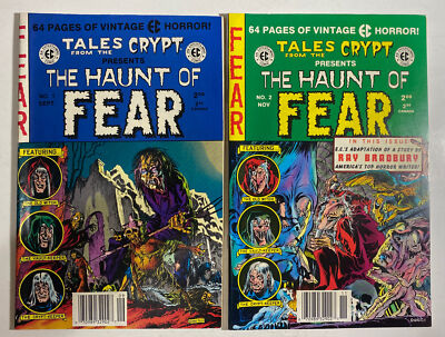 Tales from the Crypt Haunt of Fear 1 + 2 NEWSSTAND Variant EC Reprint Ghastly