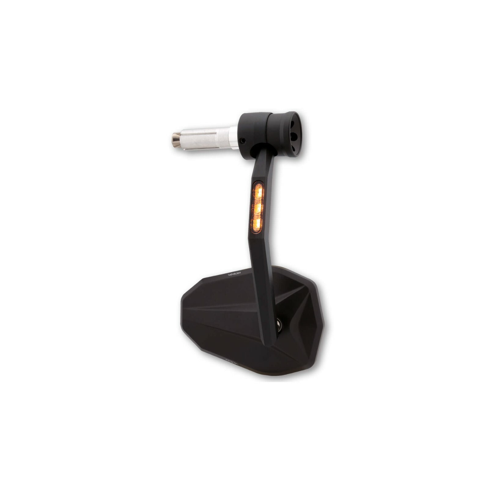 Highsider Victory Rim Handlebar End Mirror With LED Turn Signal