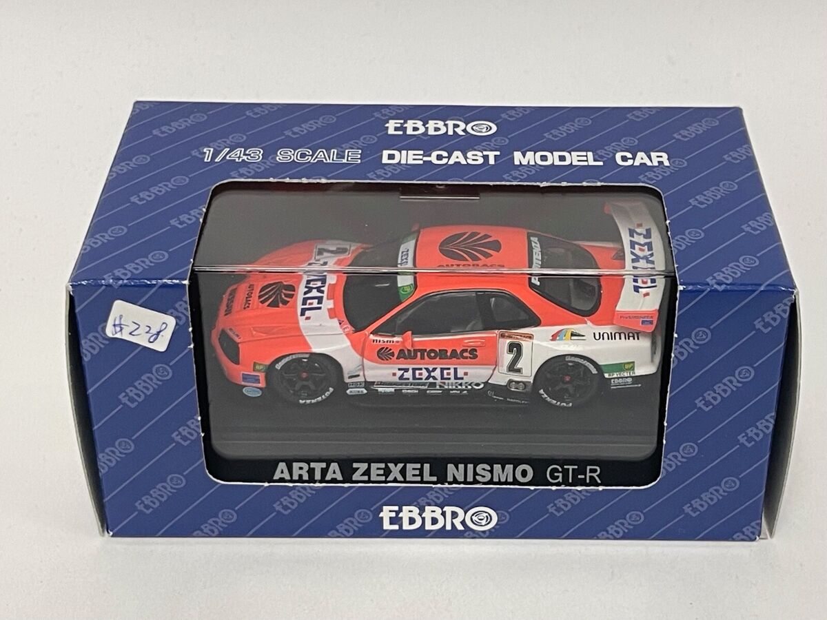 1/43 Ebbro Arta Zexel Nismo Nissan GT-R R34 JGTC 1999 car #2 1/43 Ebbro Arta Zexel Nismo Nissan GT-R R34 JGTC 1999 car #2