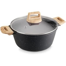 Nonstick Stock Potgranite Cookwear Soup Pot With Lid 4 L/4.23 Qt Cooking Potcass
