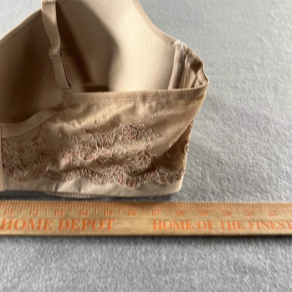 Sujetador Leading Lady Talla 48D Desnudo Tostado Con Aros Camiseta de Encaje The Brigitte 5214 Foto 3 de 4