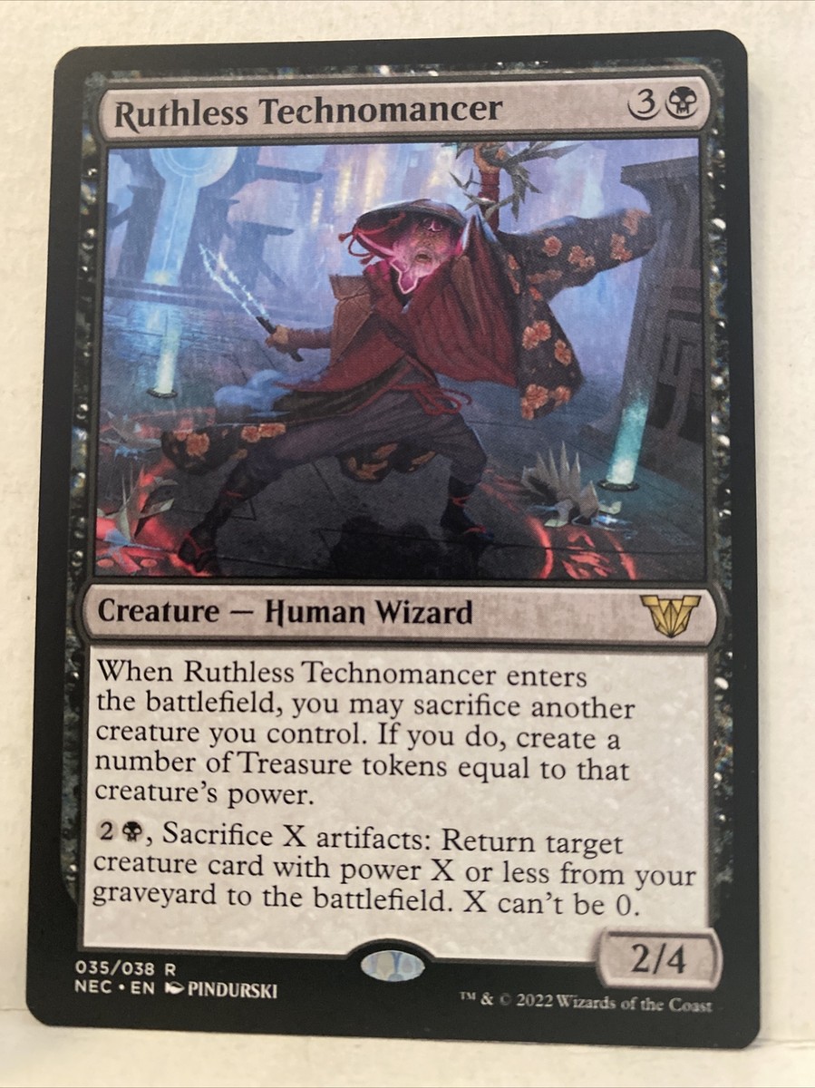 MTG Ruthless Technomancer Commander: Kamigawa: Neon Dynasty 035/038 Reg  Rare NM | eBay
